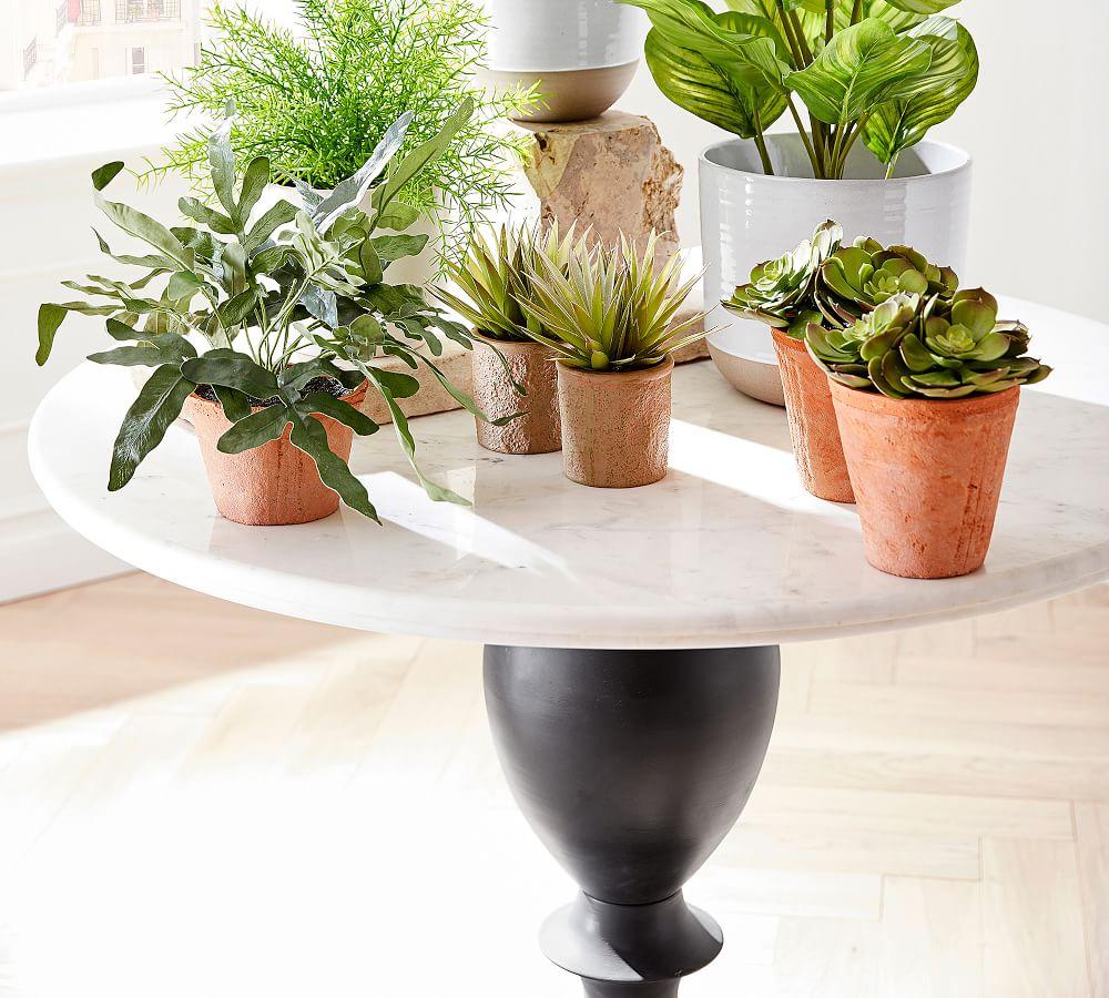 Pottery barn marble dining table discount
